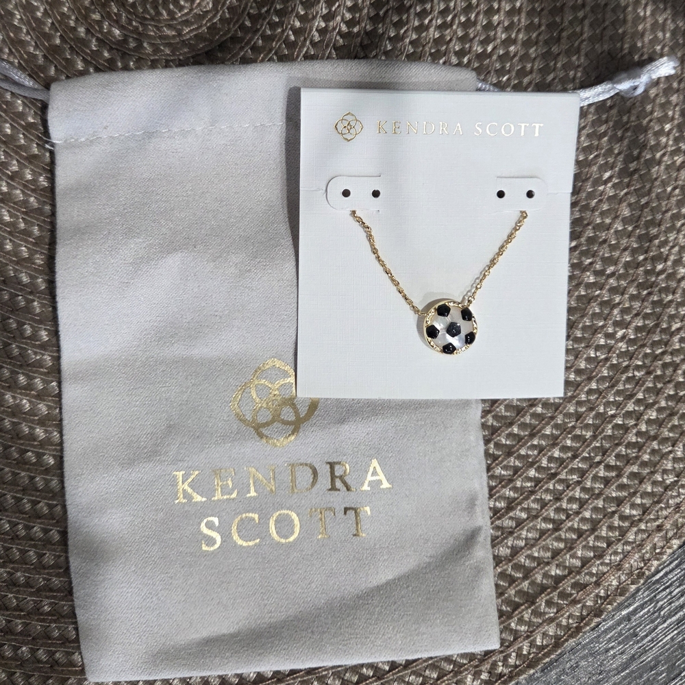 Kendra Scott Gold Soccer Pendant Necklace